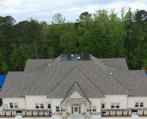 GAF shingle installation – commercial roofing project in Georgia