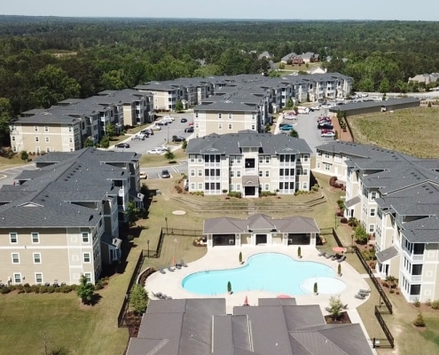 Apartment complex commercial roofing project in Georgia