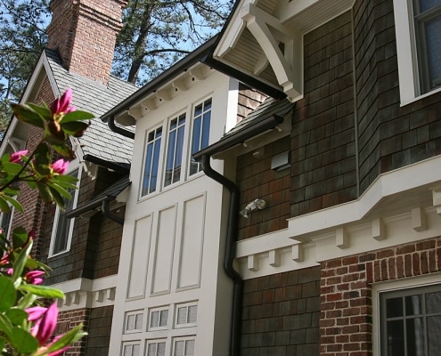 K style gutter installation on residential home in Georgia