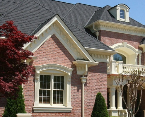 Custom copper gutters installed by Academy Roofing