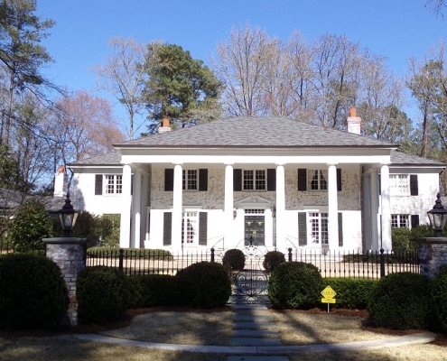 residential-roofs-9.1 Classic southern-style mansion with DaVinci synthetic slate roof by Academy Roofing