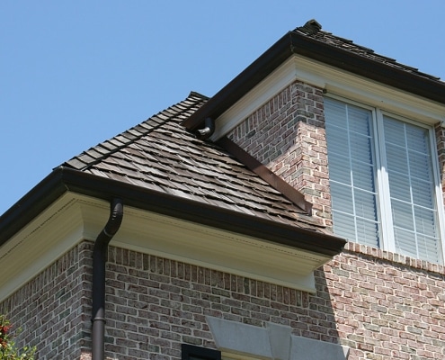 Copper “W” style valley detail on specialty roof